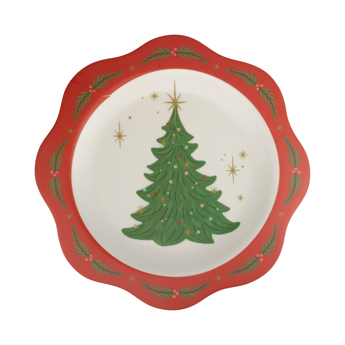 NUT1143 - Nutcracker Bamboo 9" Plate Set