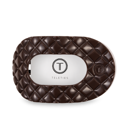 Flat Round Hair Clip | Large | Truly Taupe Quilted