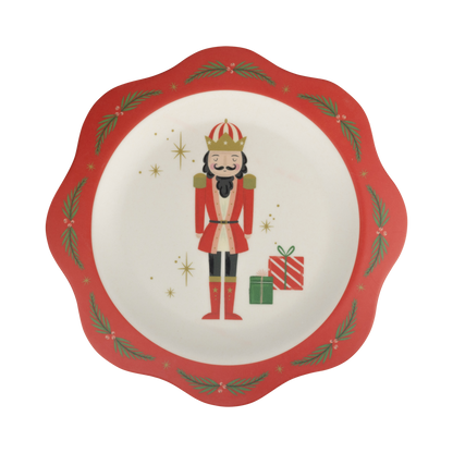 NUT1143 - Nutcracker Bamboo 9" Plate Set