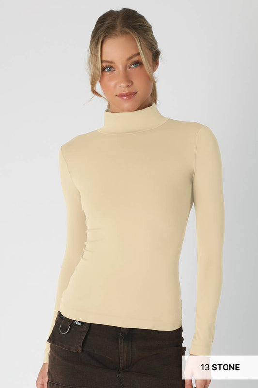 Niki Biki Long Sleeve Mock Neck Top