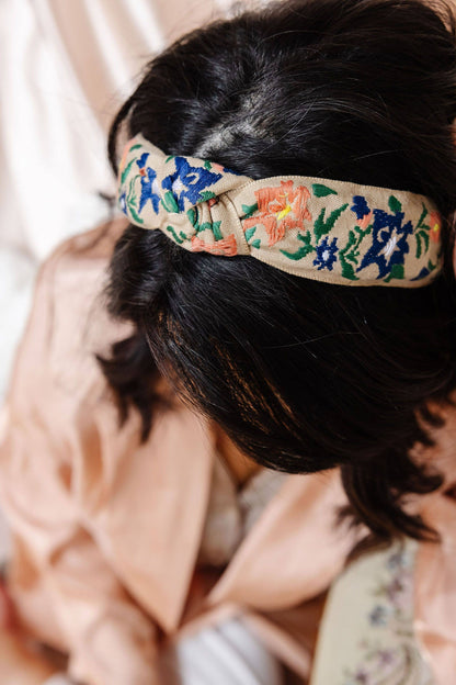 Vintage Floral Hard Headband