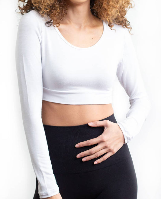 Half Tee Long Sleeve (Rayon/Spandex Blend)