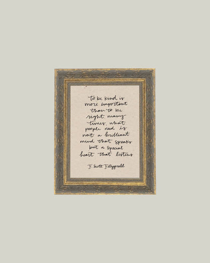 To Be Kind Framed Antique Print