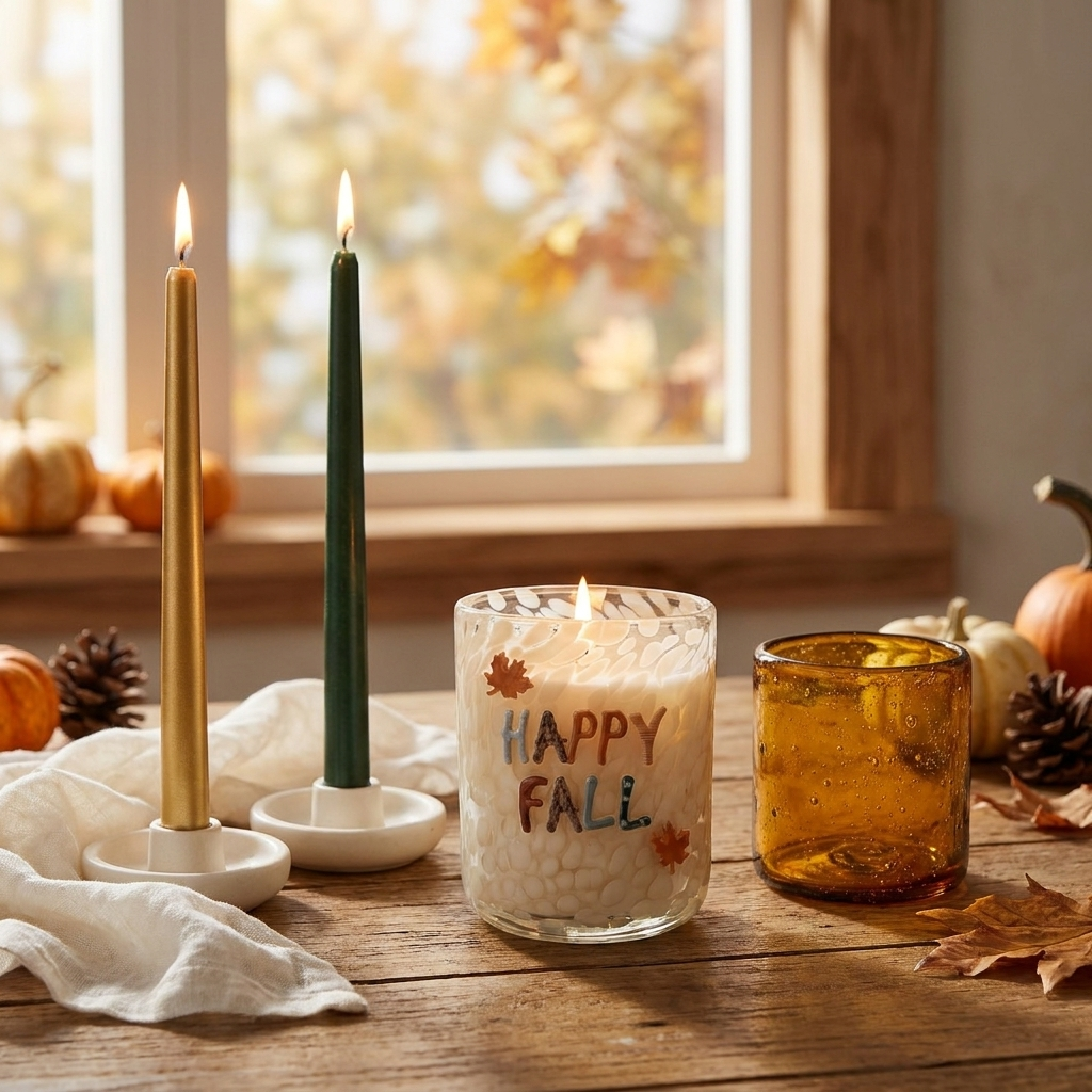 Happy Fall   12oz  Icon Candle