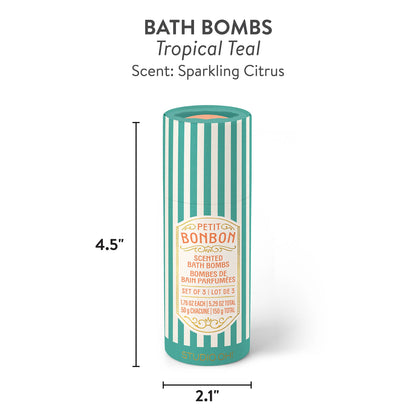 Petit Bon Bon Dreamy Teal Bath Bombs