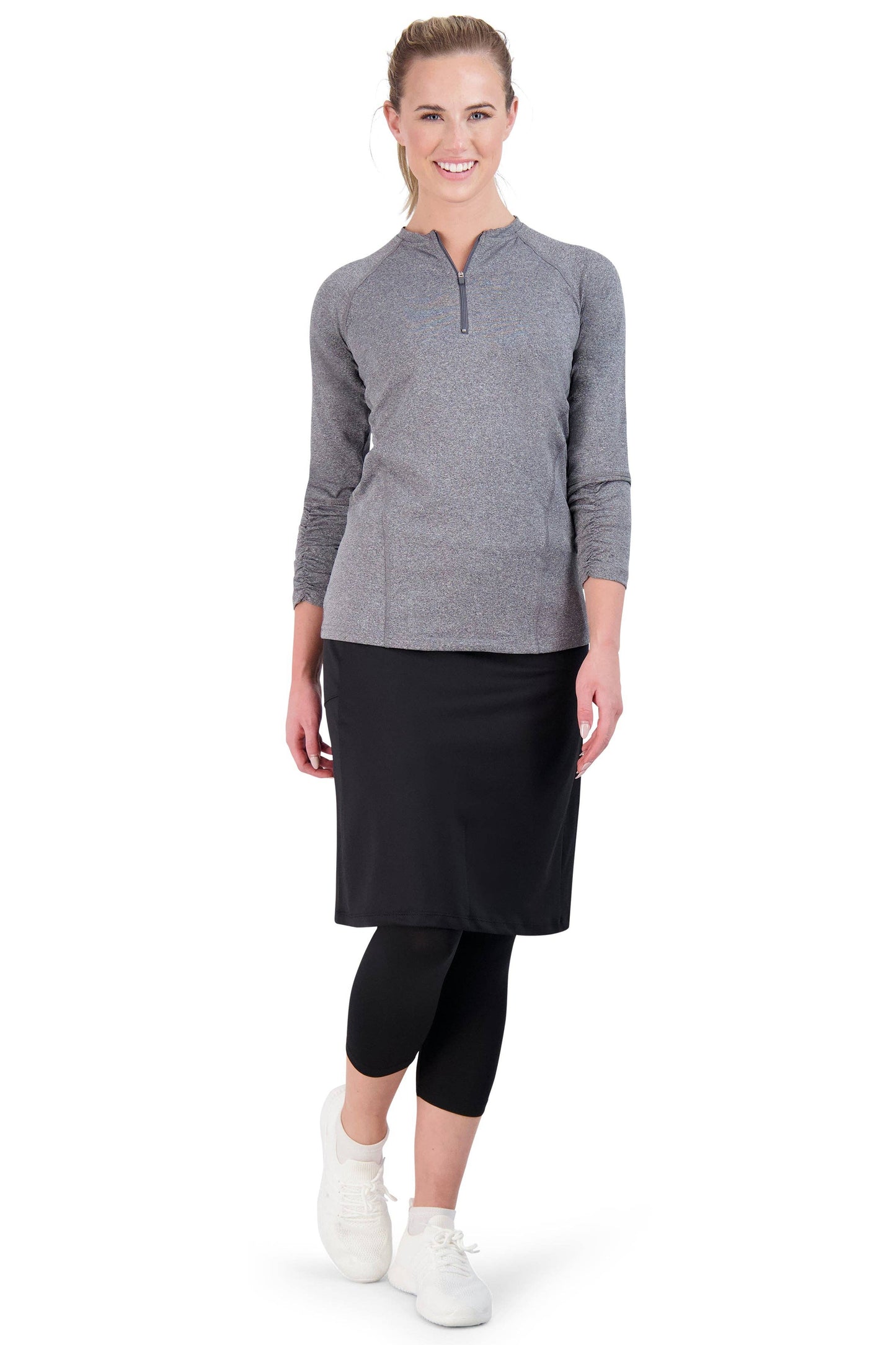 Fit Snoga Women's Athletic Skirt, Moisture Absorbing: Black / L