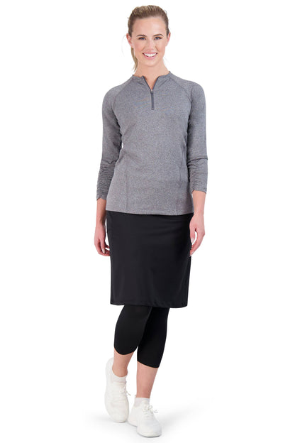 Fit Snoga Women's Athletic Skirt, Moisture Absorbing: Black / L