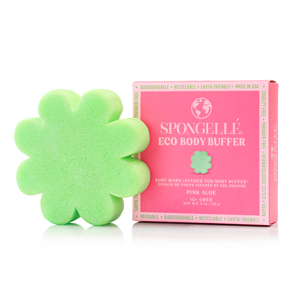 Pink Aloe Eco Body Buffer | Biodegradable | Clean