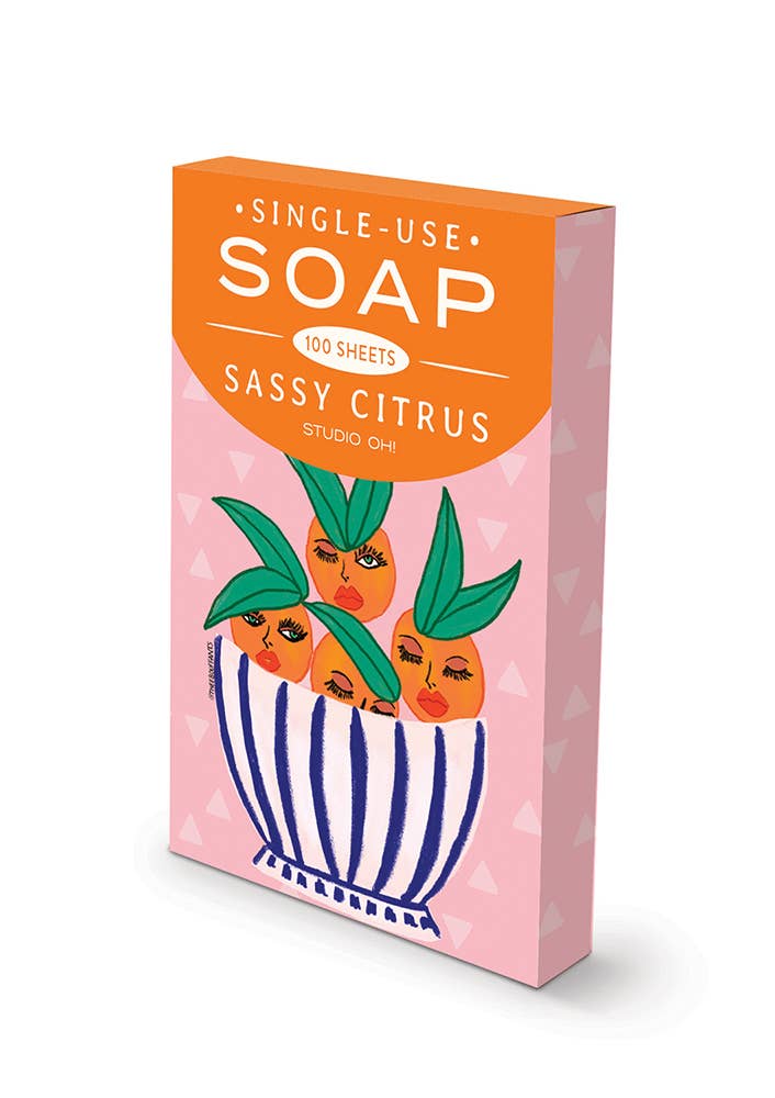 Sassy Citrus Single-Use Soap Sheets