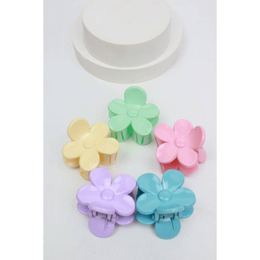 Mini Flower Hair Clip Set 3pc