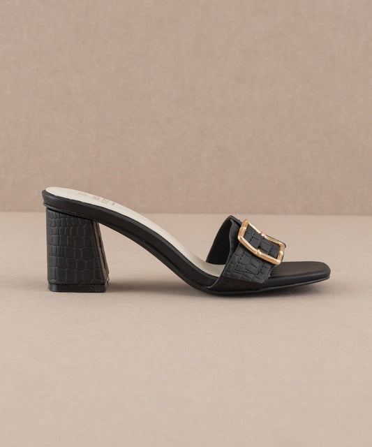 Bamboo Buckle Heel